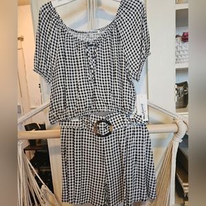 Wildflowers checkered two-piece